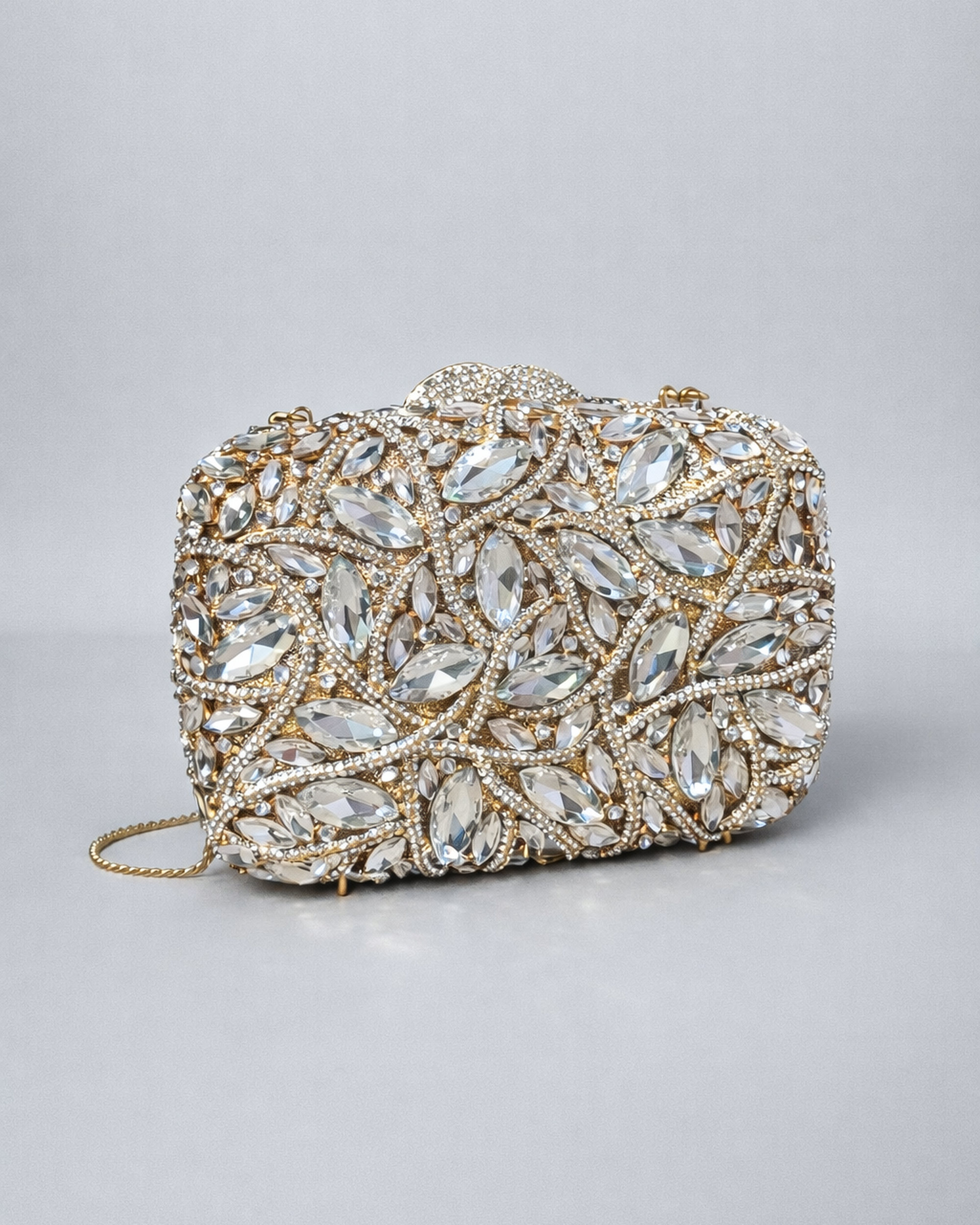 Crystal Leaf Evening Bag