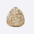 Champagne Petal Evening Bag