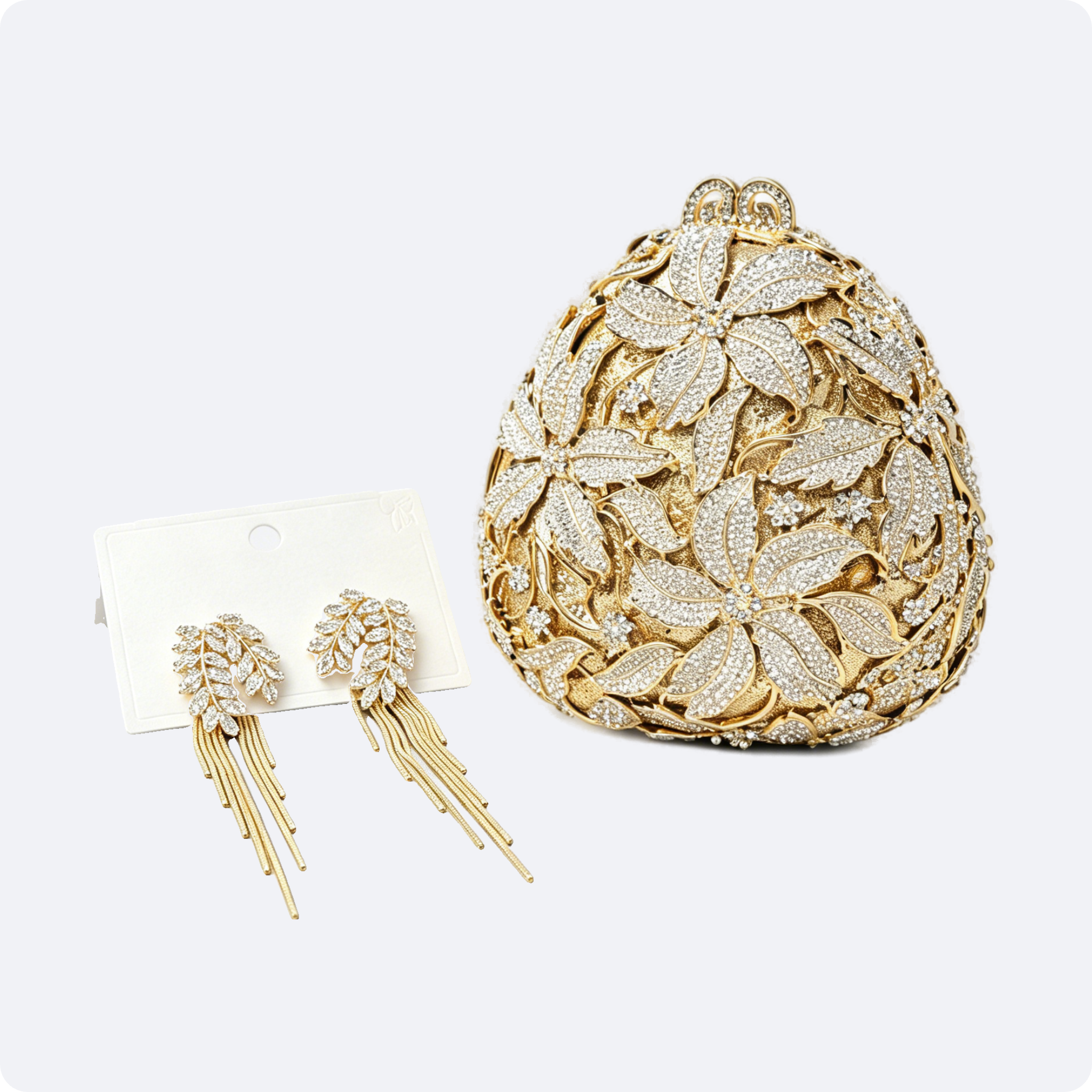 Champagne Petal Evening Set