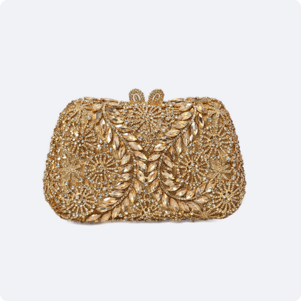 Champagne Disc Evening Bag