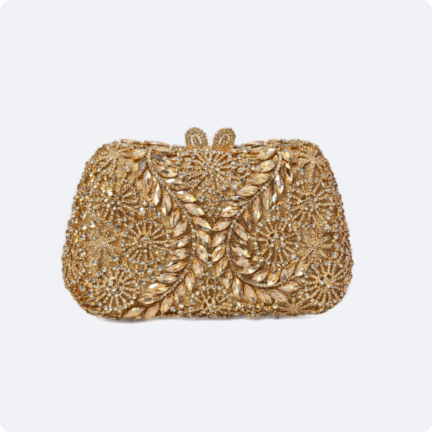 Champagne Disc Evening Bag