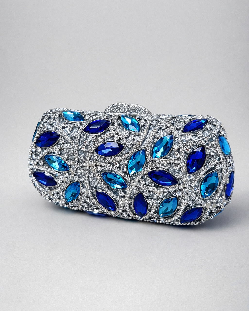Blue Sapphire Chain Evening Bag