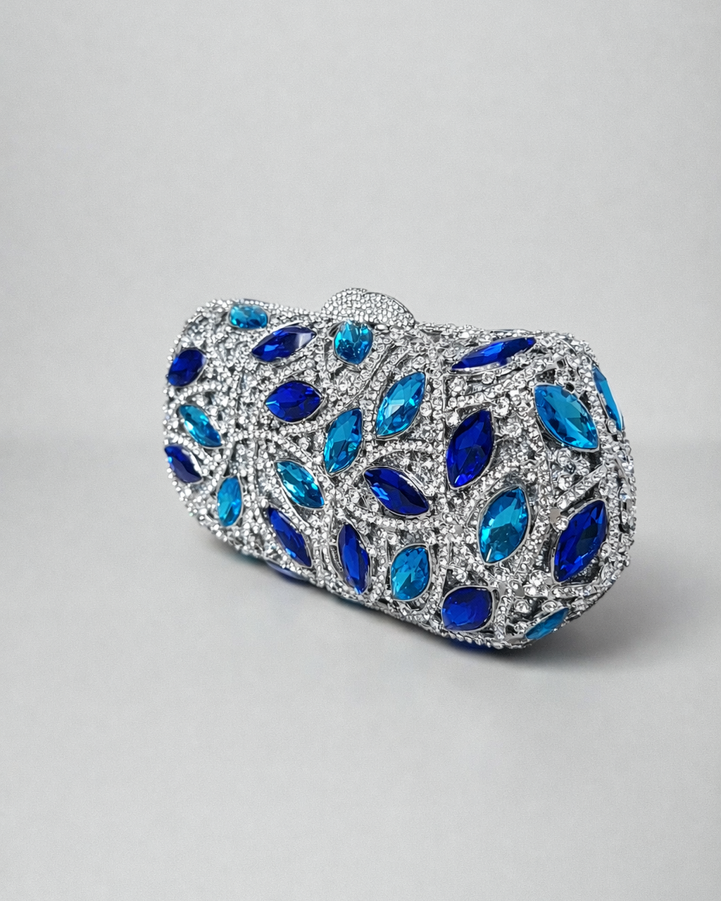 Blue Sapphire Chain Evening Bag