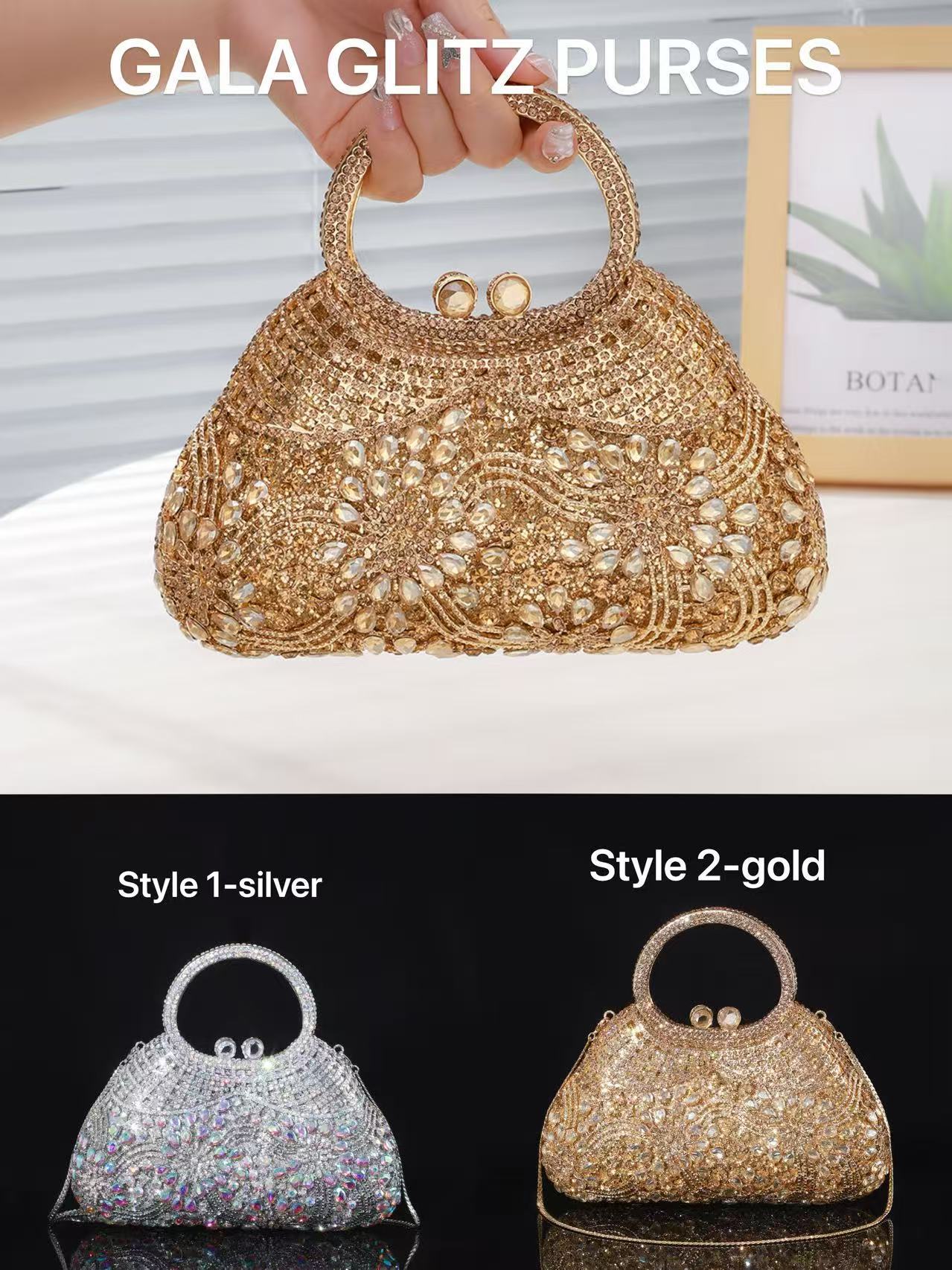 Round Handle Evening Bag