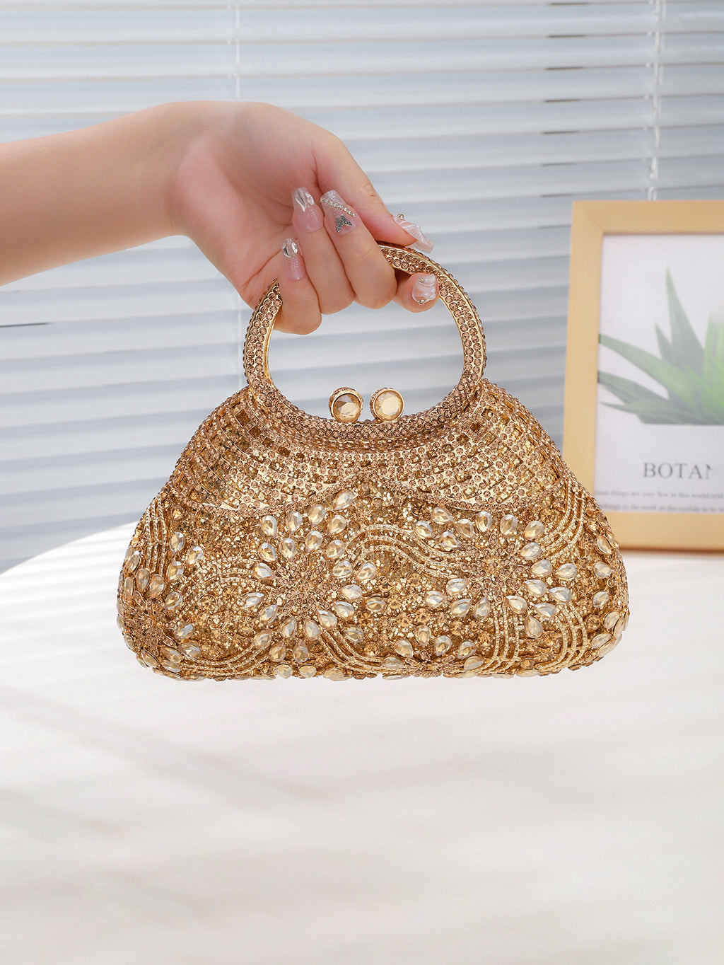 Round Handle Evening Bag