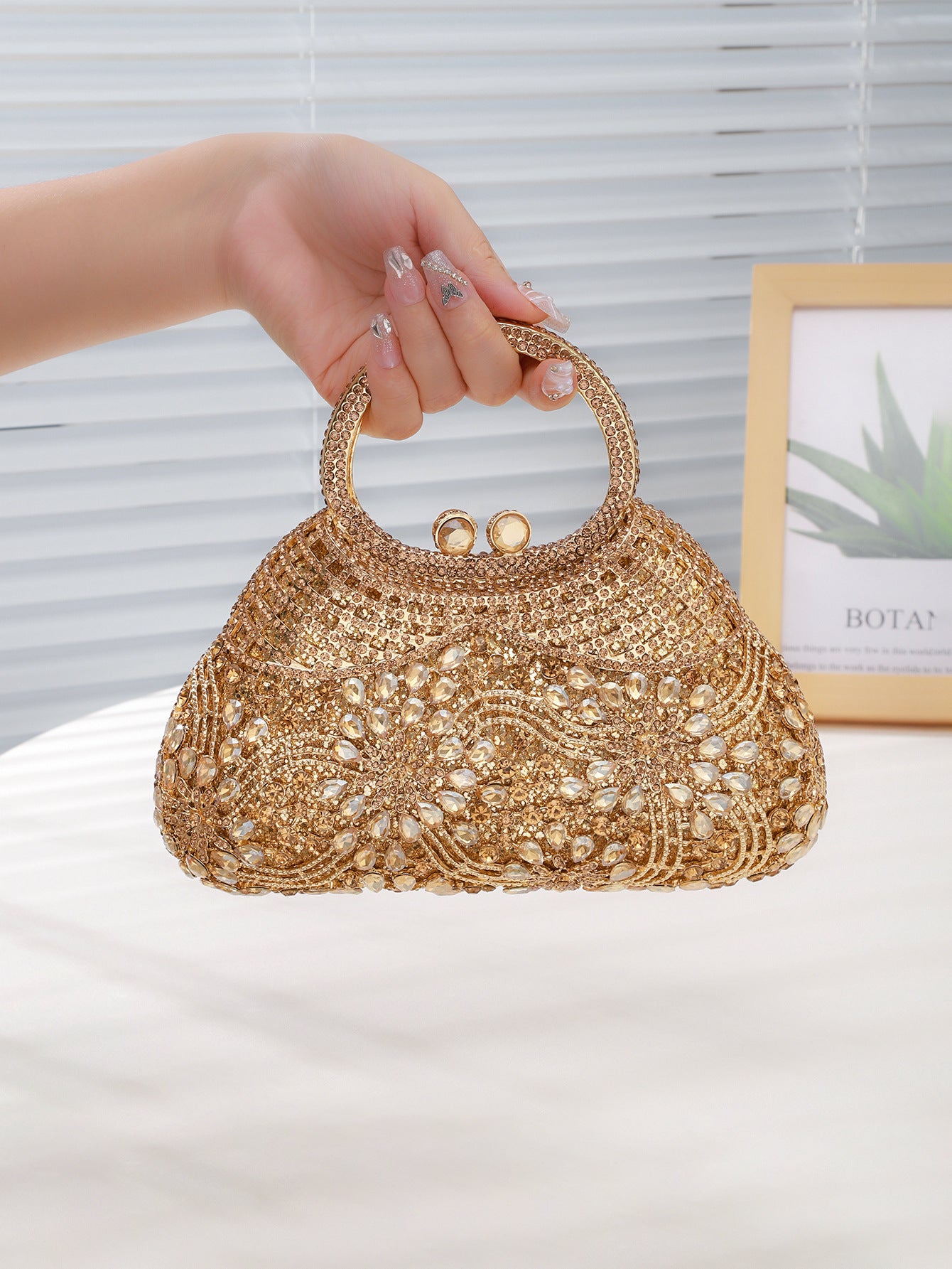 Round Handle Evening Bag