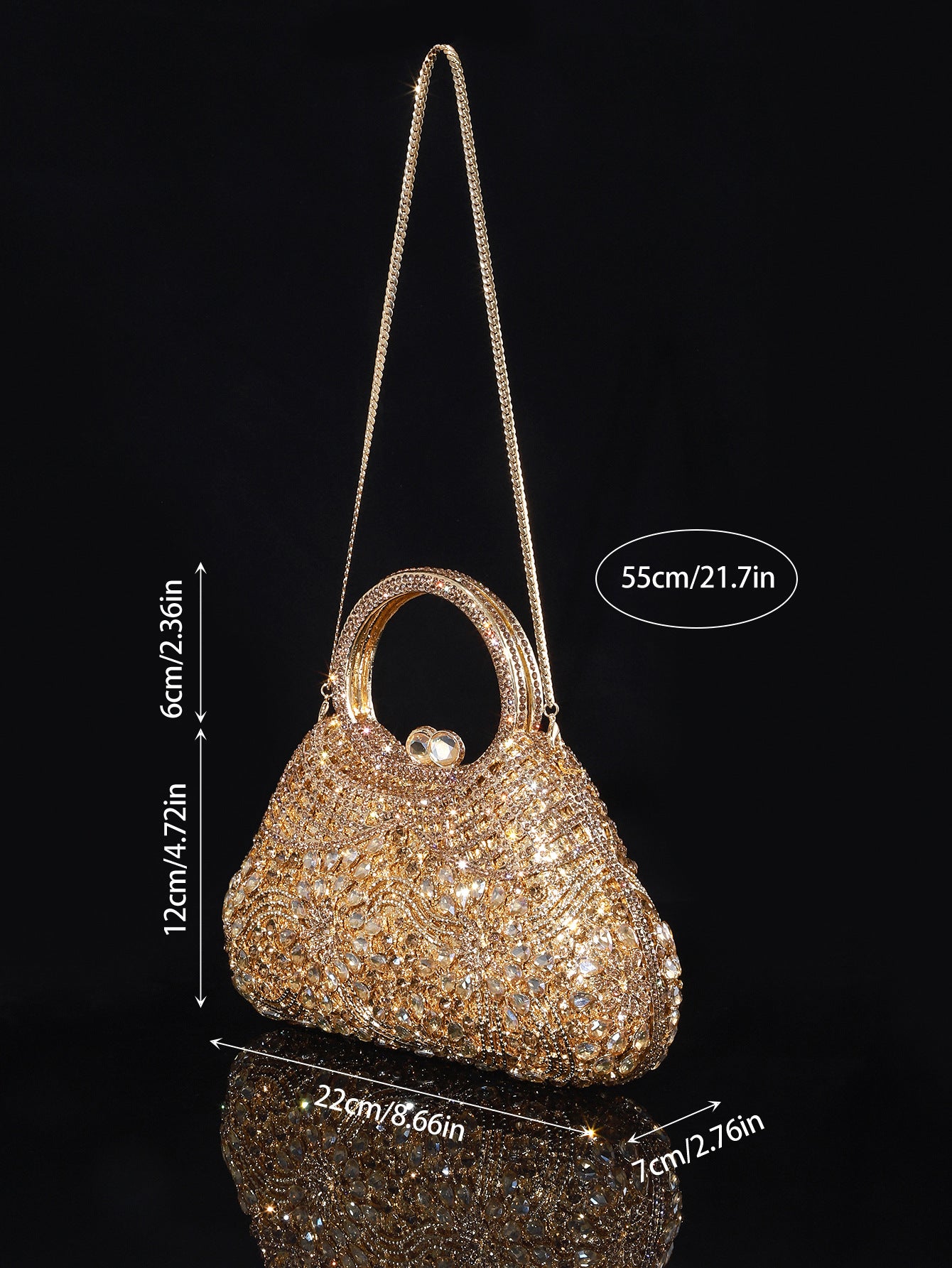 Round Handle Evening Bag