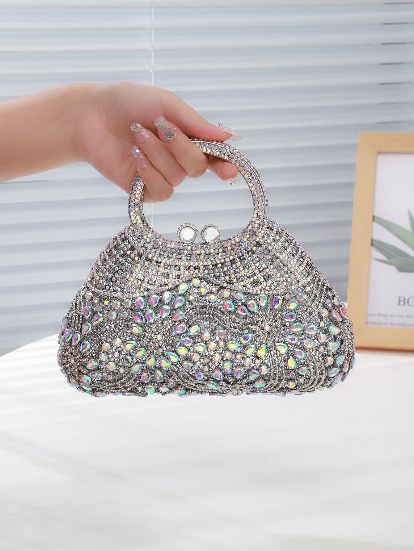 Round Handle Evening Bag