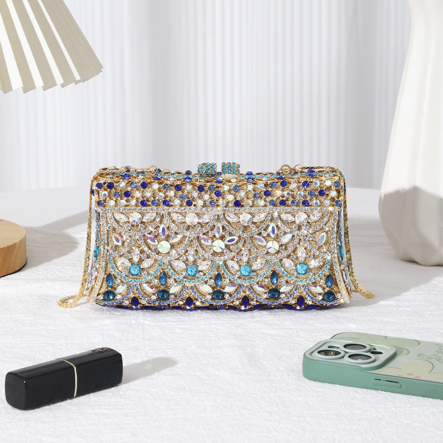 Blue Mosaic Evening Bag