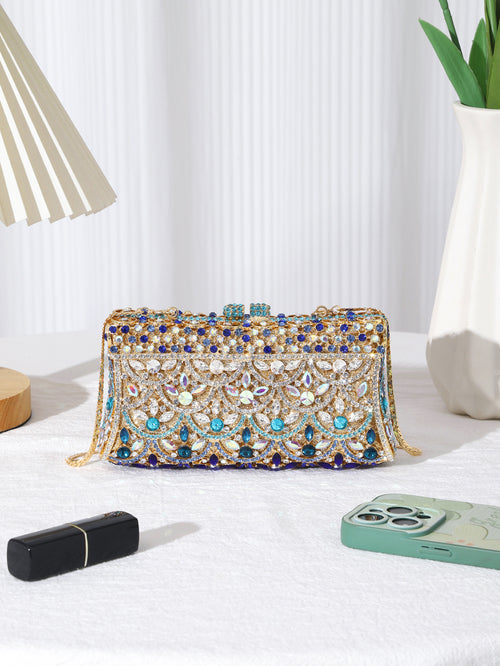 Blue Mosaic Evening Bag