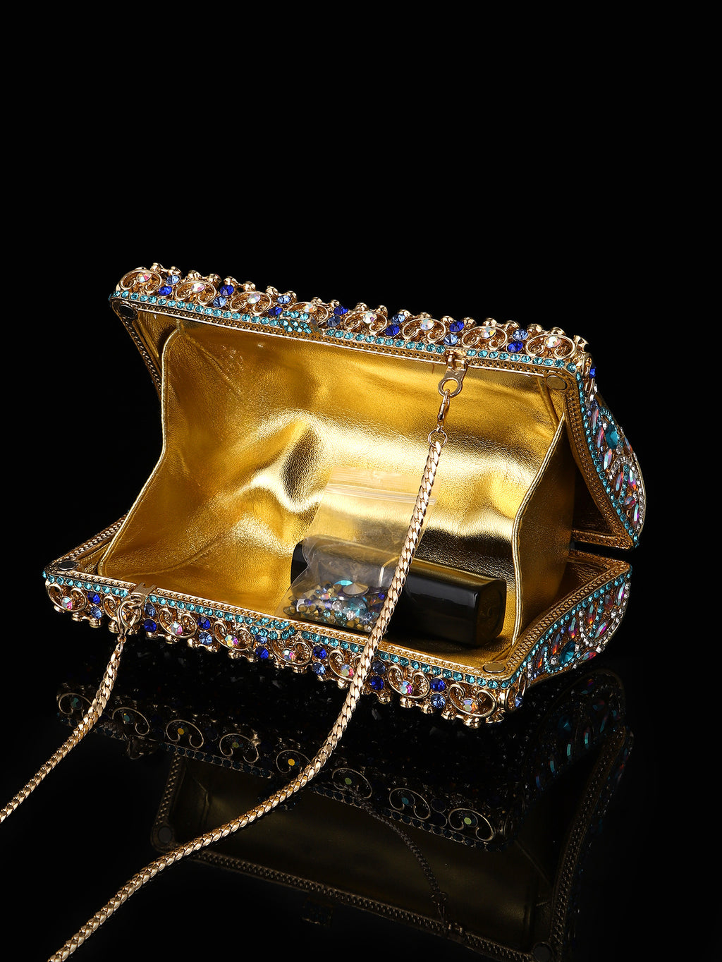 Blue Mosaic Evening Bag