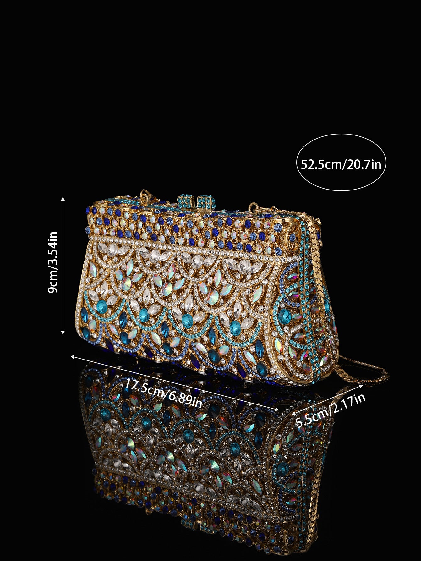 Blue Mosaic Evening Bag