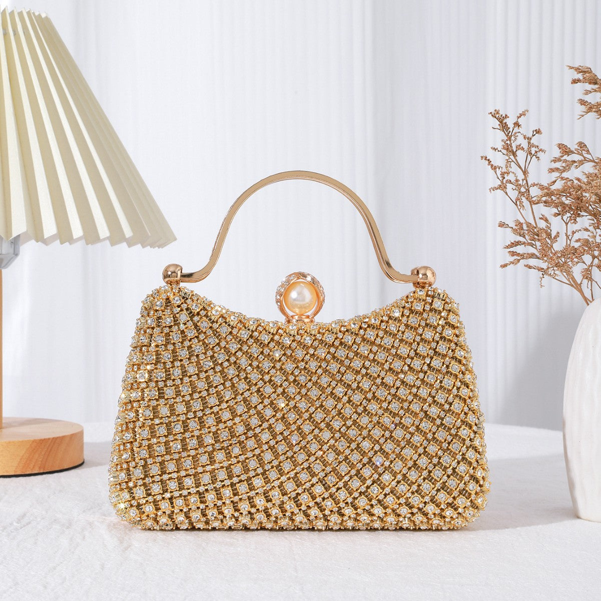 Pearl Handle Evening Bag