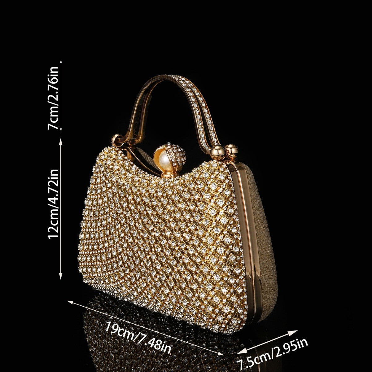 Pearl Handle Evening Bag