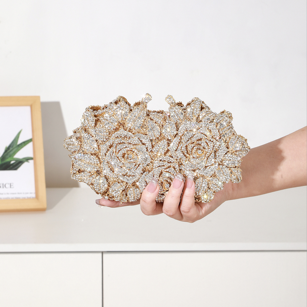 Rose Cluster Evening Bag