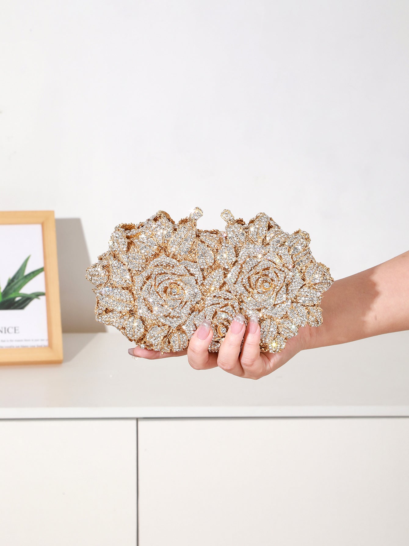 Rose Cluster Evening Bag