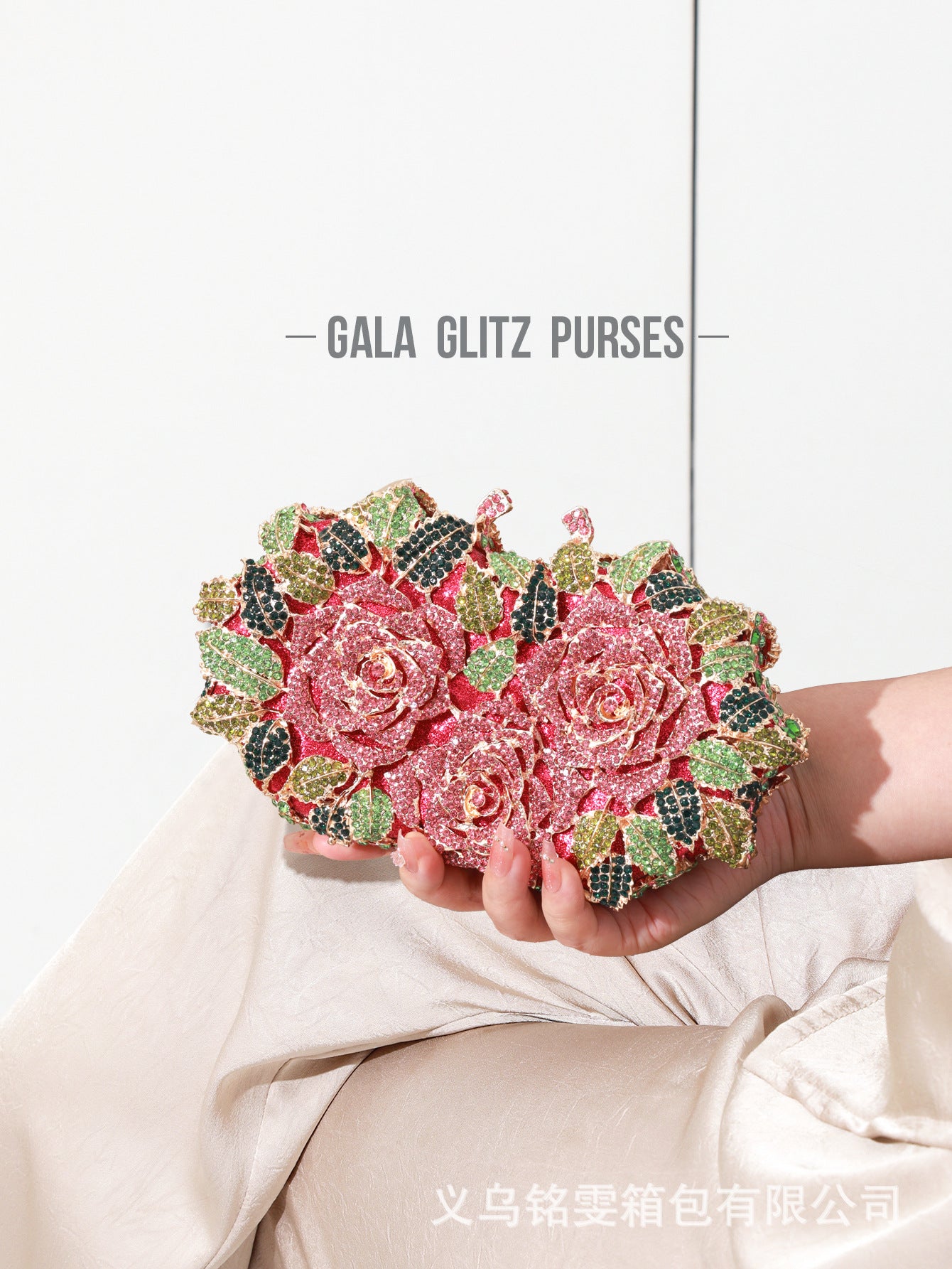 Rose Cluster Evening Bag