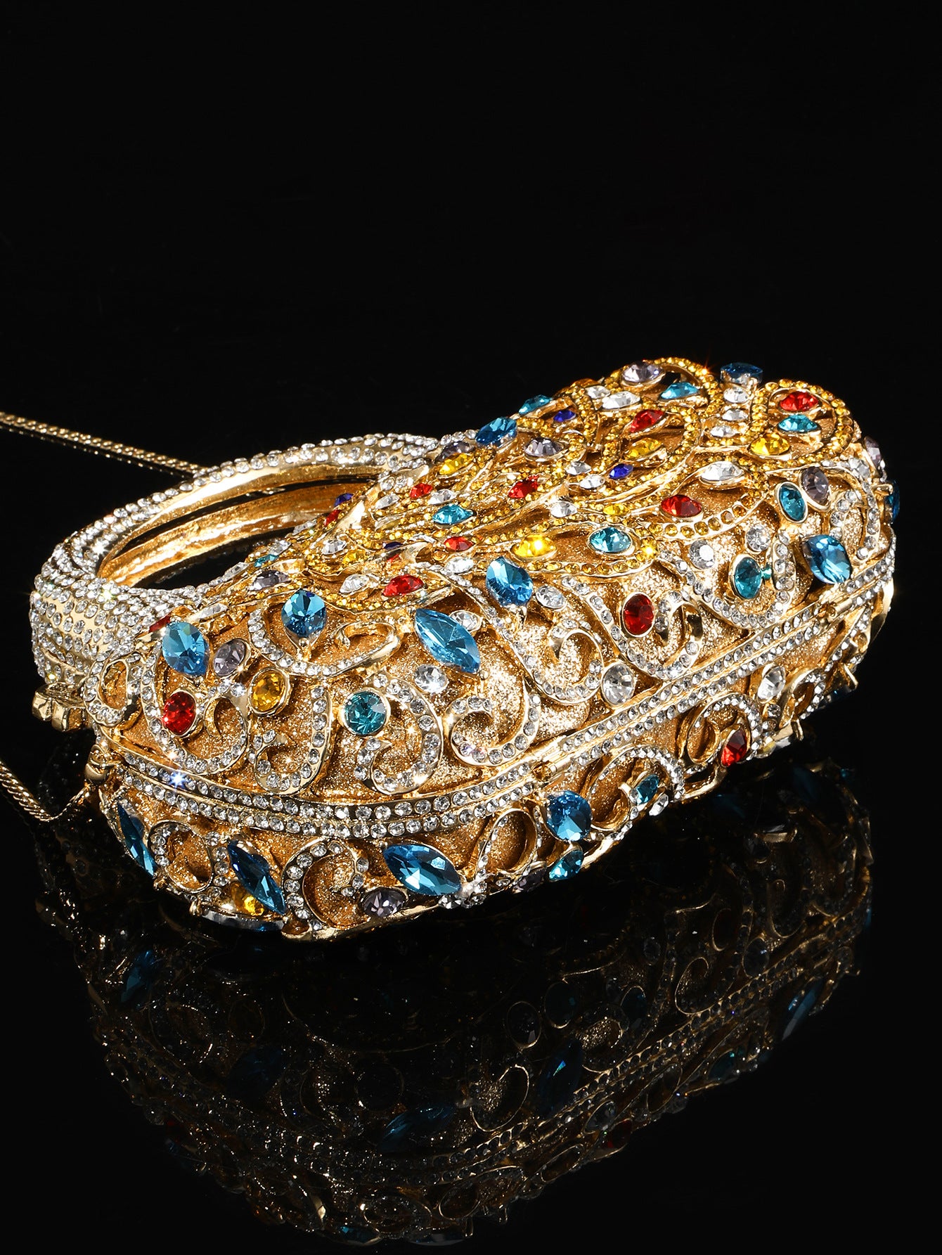 Multicolor Crystal Evening Bag